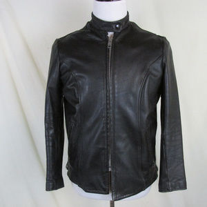 Excelled Women's Large Black Leather Moto Jacket